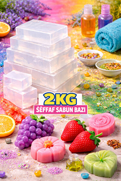 Organik Hekim Şeffaf Gliserinli Sabun Bazı 2 KG Kolay Erir Yüksek Nemlendirme...