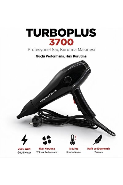 3700 Professional Hairdresser Type High Performance Blower - Hairdresser Salon Series