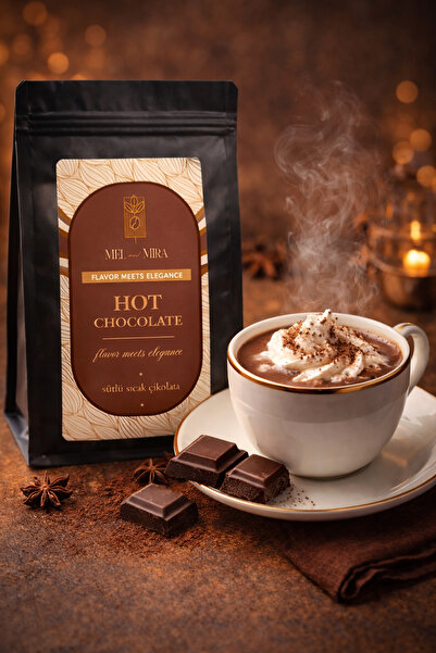 Mel and Mira Premium Hot Chocolate | Sütlü Sıcak Çikolata 200g | Tin - Doğal ...