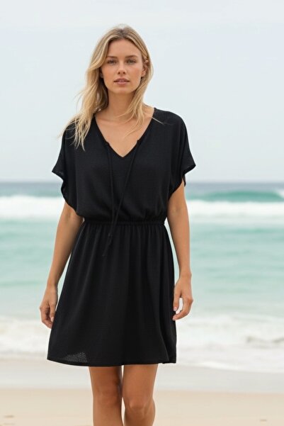 Nilmay mayo Γυναικείο μαύρο φόρεμα παραλίας