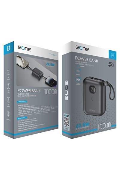 Wolf Eone- BOWER BANK 10000mAh weth Built-in Cable