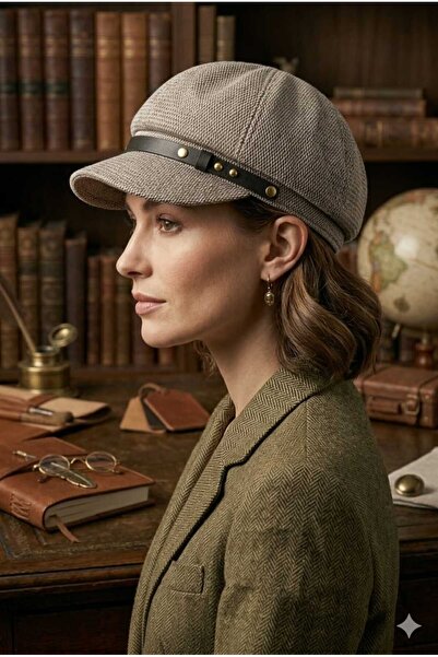 WOHOME Γυναικείο ψάθινο καπέλο με λεπτομέρεια ζώνης, καλοκαιρινό κομψό μοντέλο