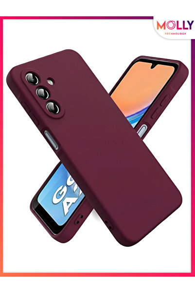 Molly SAMSUNG GALAXY A56 İçin Vişne Çürüğü Liquid İçi Kadife Mat Silikon Kılıf