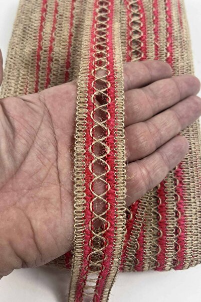 Hobigram Red Ise Jute Straw Ribbon Decorative Ribbon 5 Meters Packaging Decor...