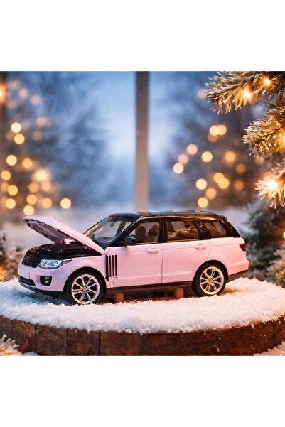 lunacs toys 1:32 Ölçek Range Rover Metal Çek Bırak Araba - Pembe (Işıklı ve S...