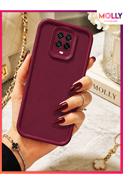 Molly REDMİ NOTE 9 PRO İçin Vişne Çürüğü Kenarları Kalın Pan Silikon Kılıf