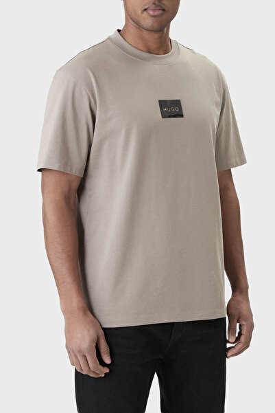 HUGO Pamuklu Relaxed Fit Logolu Bisiklet Yaka T Shirt Erkek T SHİRT 50557445 237