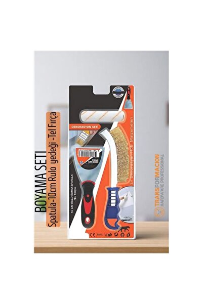 ModaCar Painting Set - Spatula-10Cm Roller Refill -Wire Brush 721858