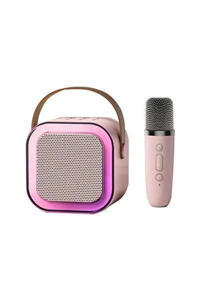 BUKREM STORE ve-pembe-pembe-yetiskinler-bt-karaoke-icin-kablosuz-tasinabilir-...