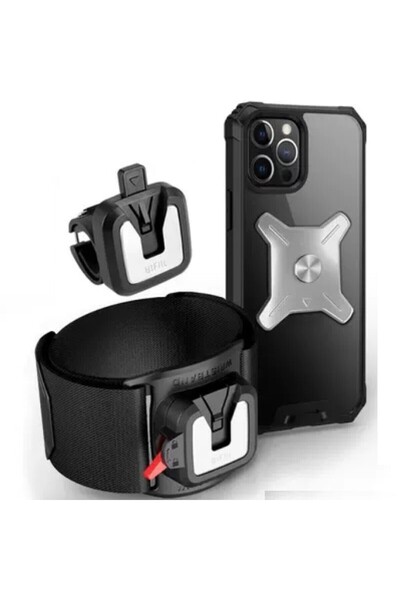Empressco Bisiklet Motorsiklet Gidon Telefon Tutucu 2in1 Kol/Bilek Takılan Ba...