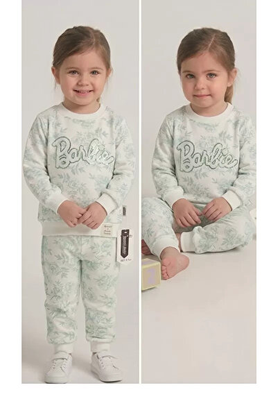 DMR Elegance 2-3-4-5 Years Old Sequin Embroidered Combed Cotton Children's Set