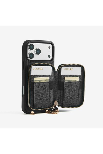 Cogure Kombinlenebilir - M-Stand Premium PU Deri MagSafe Cüzdan & Kartlık - By Bero Lina
