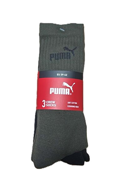 Puma 947110 Elements Crew so 3 Pack 3 Pieces-Each Unisex Socks Green