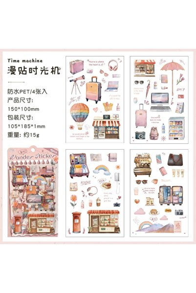 İthal O4-4 σελίδες αυτοκόλλητα Journey για κατοικίδια