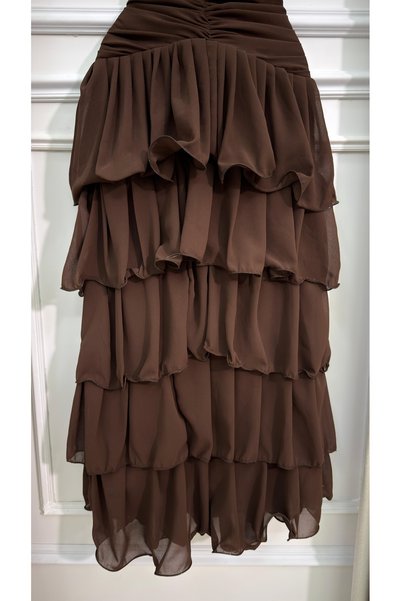 leen fashion Short Brown Dress