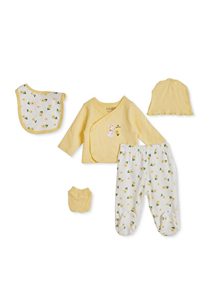 ebebek Hello Baby Hellobaby Baby Girl Bodysuit-Hat-Underwear Animal Printed S...