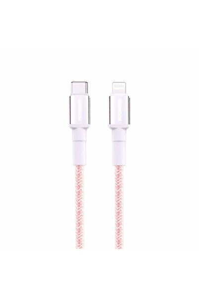 MOOG iPhone Type-C Charging Cable Fabric-Pink Mx112-Typc-Ip