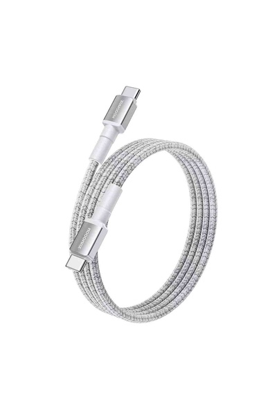MOOG Type-C to Type-C Fast Charging Cable Fabric-White Mx118-Typc-C