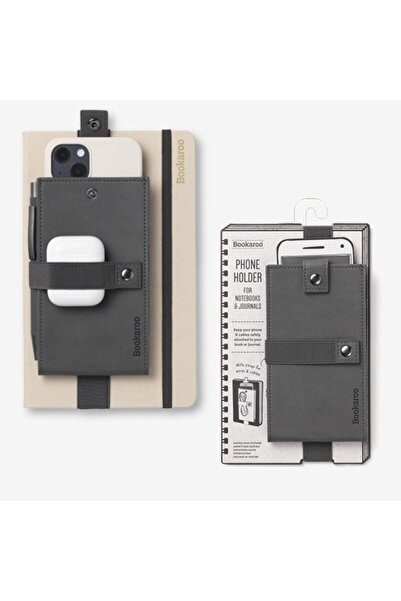 İF Bookaroo Phone Holder with Elastic Top for Notebooks - Charcoal