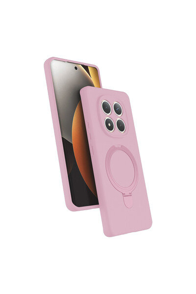 Nezih Case Redmi Note 15 Pro 5G Uyumlu İçi Kadife Stand Olabilen Halka Yüzükl...