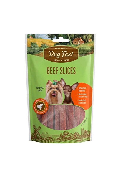 Dog Fest شرائح لحم البقر للكلاب الصغيرة - 55 جرام (1.94 أونصة)
