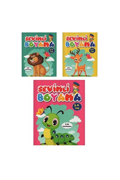 Parıltı Yayınları Cute Painting Series 3 Books