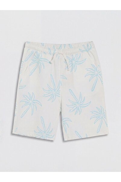 LC Waikiki Pantaloni scurți imprimați pentru băieți LCW Kids cu talie elastică