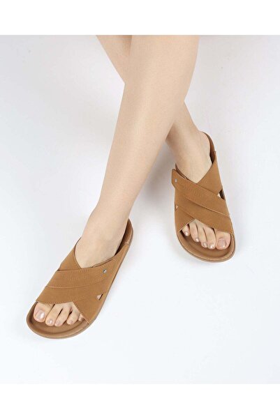 Chirpy Women's Summer Cross-Strap Slippers - Clay