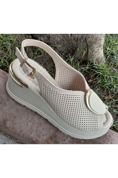 Venüs 2313141Y Women's Genuine Leather Padded Sole Casual Sandals