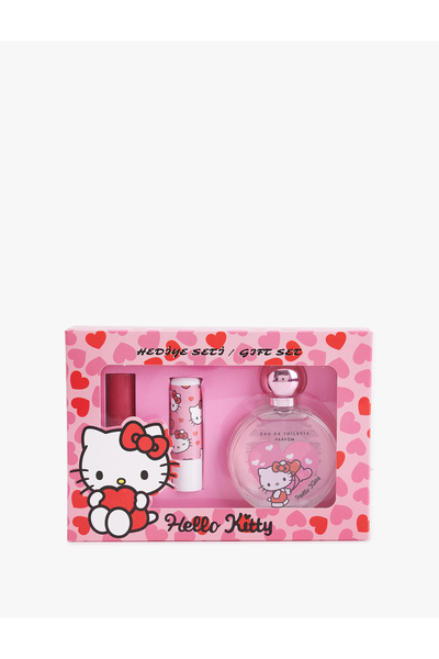 Koton Hello Kitty Hediye Seti Parfüm Oje ve Dudak Nemlendirici 3'lü Lisanslı