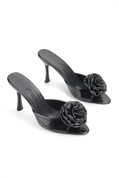 Gökhan Talay Rosalie Flexible Soft Non-Slip Sole (8 cm) Black Patent Leather ...