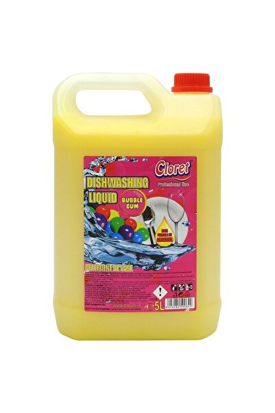 Crocodileskids Liquid Dishwashing Detergent, Cloret, Bubble Gum, 5 L