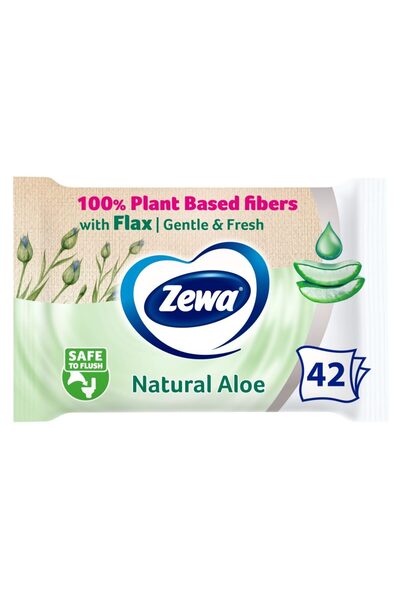 Zewa Hartie Igienica Umeda, ZEWA, Aloe Vera, Set 42 Bucati