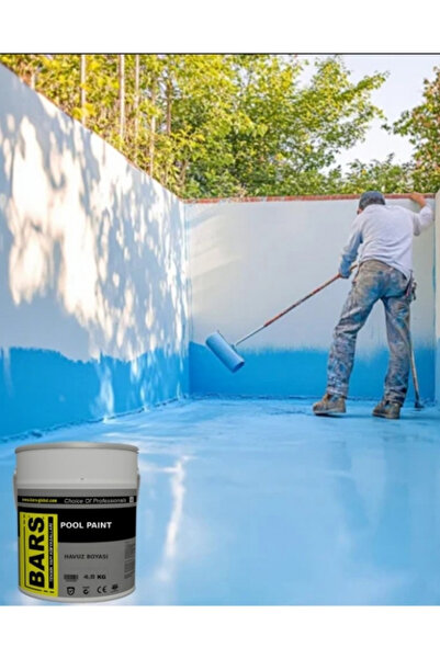 BARS Pool Paint Havuz Boyası 4,5 Kg Su Geçirmez Dayanıklı Ral: 5012 - (Mavi) ...