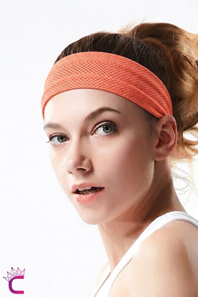 Cinderella Γυναικεία αθλητική κορδέλα μαλλιών αντιολισθητική πορτοκαλί - Απορ...