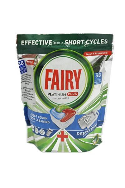 Crocodileskids Dishwasher Detergent Capsules, FAIRY, Platinum, 38 Pieces Set
