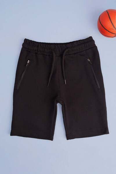 Fulla Moda Capri pentru băieți cu șnur în talie și buzunar cu fermoar