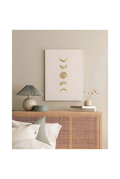 OEM Tablou decorativ Re-Bloom, pânză/lemn, alb/auriu, 40 x 60 cm