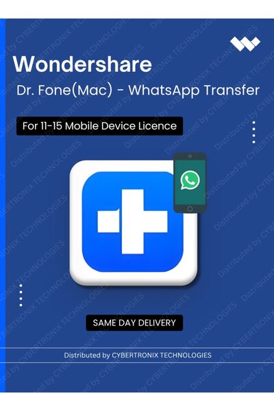 WonderShare دكتور فون (ماك) - نقل محتوى واتساب |   جهاز محمول 11-15 |   رخصة ...