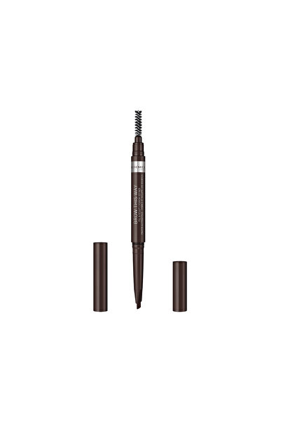 RIMMEL LONDON قلم تحديد وتشكيل الحواجب من بروو ثيس واي، لون بني داكن 003، قلم...