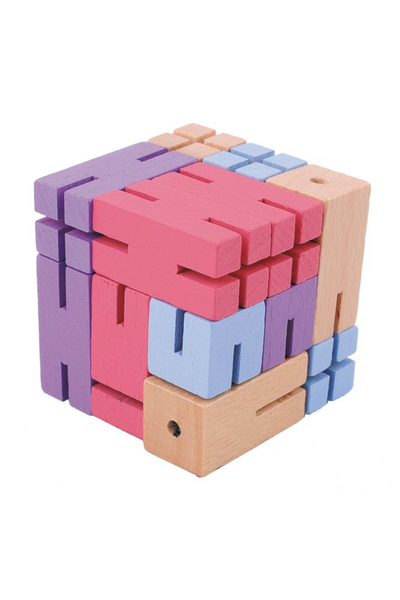 Fridolin Puzzle logic IQ Figurină 3D Violetă