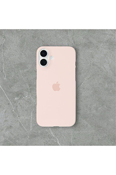 MELIFLIO iPhone 16 Uyumlu Içi Kadife Lansman Premium Kılıf - Kum Pembe