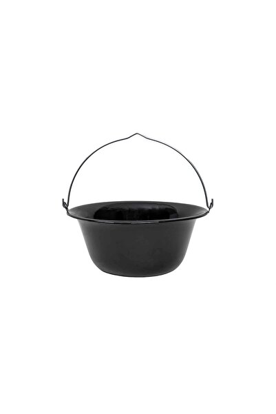 FOXMAG24 Μαύρο εμαγιέ καζάνι, 14 λίτρα, από εμαγιέ ατσάλι, ανθεκτικό και εύκο...