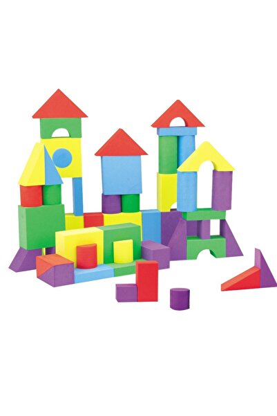 Cyrax Set de cuburi de construcție din spumă EVA, 24.5x16x3.7 cm, Multicolor