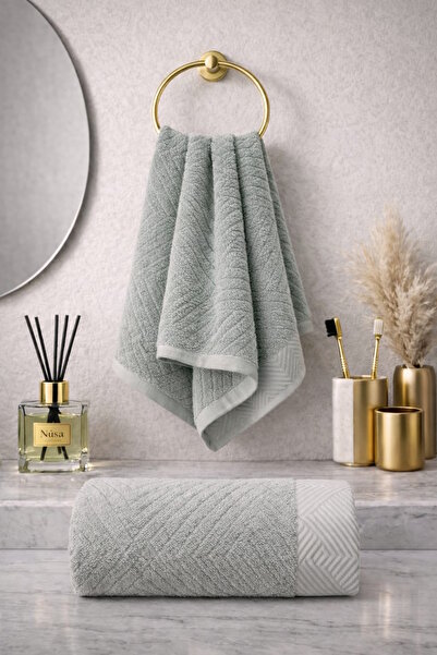 Nuşa Πετσέτα με σχέδιο πυραμίδας 100% βαμβάκι 70x140