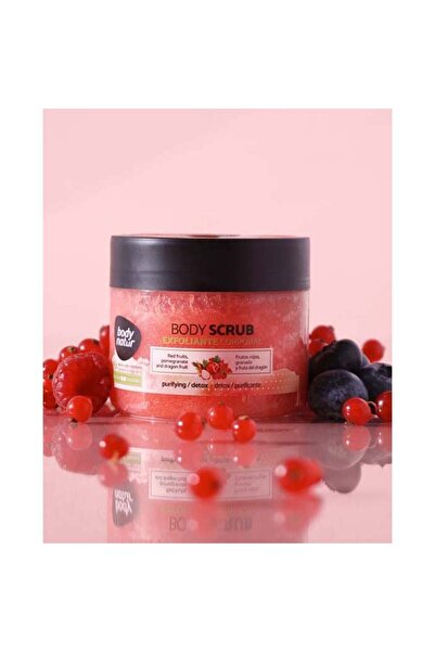 Body Natur مقشر الجسم بالفواكه الحمراء والرمان وفاكهة التنين 200 مل