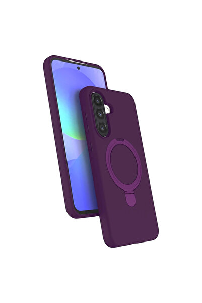 UnDePlus Samsung Galaxy A37 5G Kılıf M-safe Şarj Uyumlu Silikon Standlı Regal...