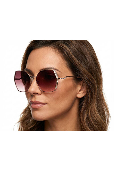 Guess Γυναικεία Γυαλιά Ηλίου GU7843-S – Σκελετός Πεταλούδα σε Ροζ Χρυσό, Φακο...