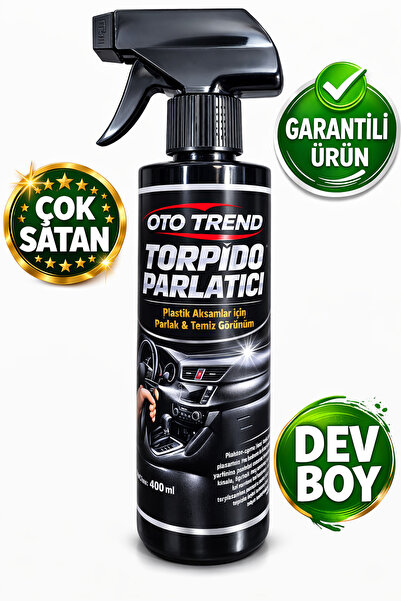 OtoTrend OTO TREND 3’lü Araç Bakım Seti 400 ml Lastik Parlatıcı Jel+ Torpido Parlatıcı+Hızlı Cila