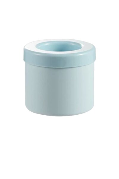 Cyrax Tavă de gheață din silicon cu capac, 9x8.5x8 cm, albastru